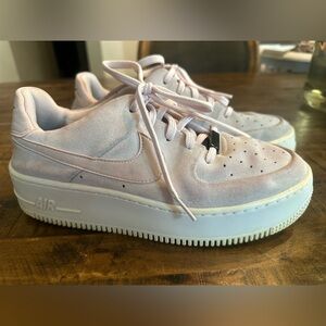 Nike Pink Athletic Shoes Air Force 1 Style GUC